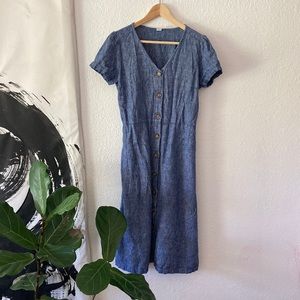 Old Navy linen blend midi dress